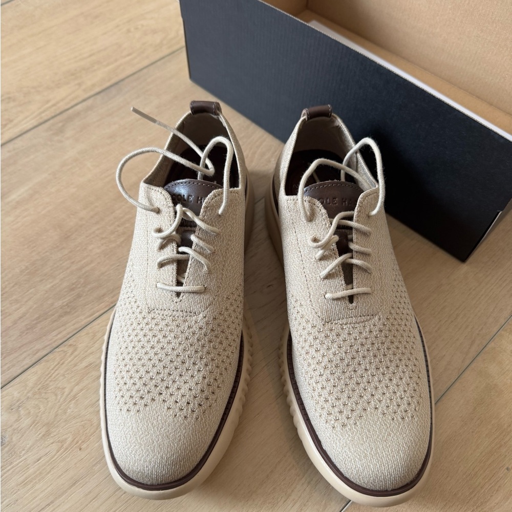 Cole haan zero grand oxfords in camel